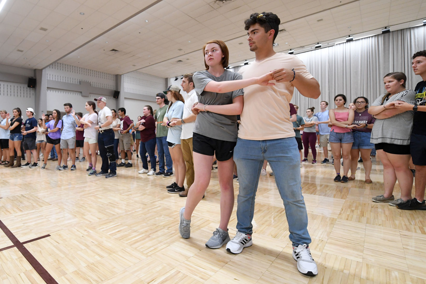 Aggie Wranglers dance lesson